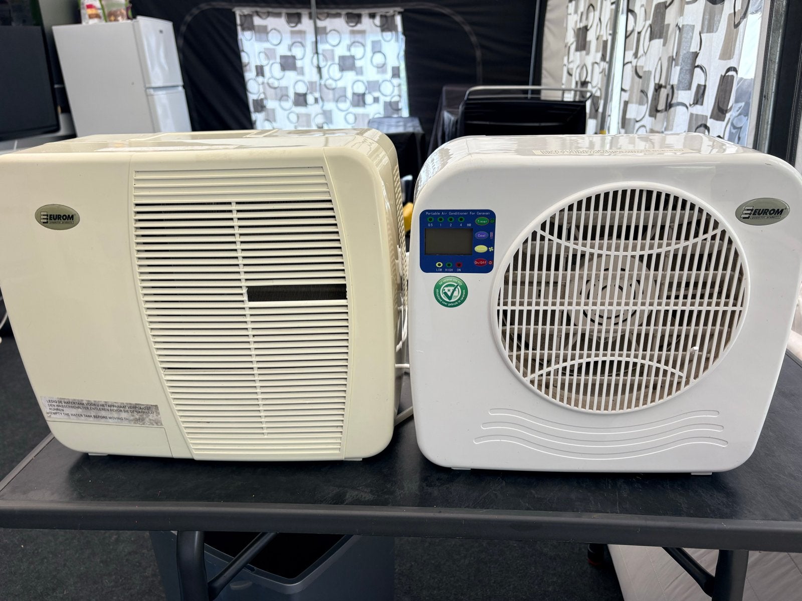 Eurom AC 2400 airco compleet – goed werkend – caravan/camper, Ophalen, Gebruikt, Minder dan 60 m³, 3 snelheden of meer