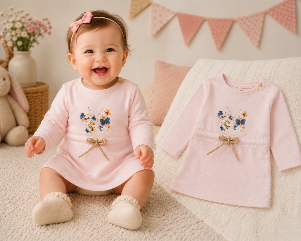 Jurk Noppies Metchosin Primrose Pink maat 56 NIEUW, SO, Meisje, Jurkje of Rokje, Nieuw