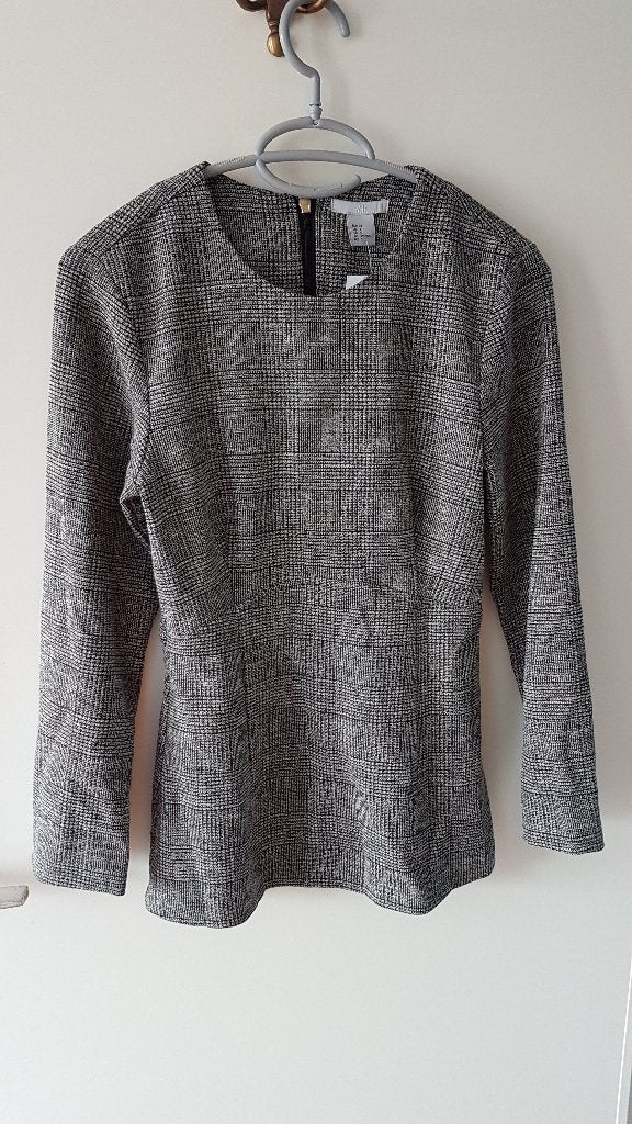 Grijze trui met lange mouwen,uitlopend,H & M, maat 32, nieuw, Ophalen, Nieuw, Maat 34 (XS) of kleiner, Grijs