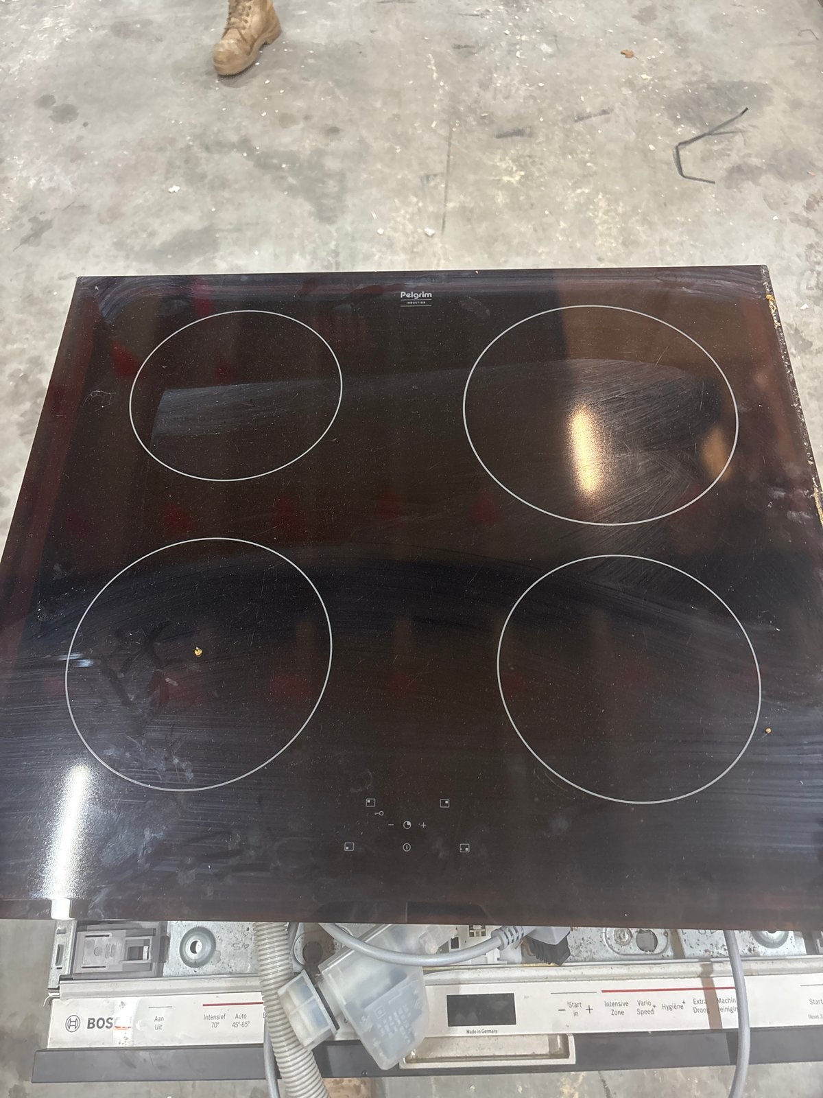 Pelgrim 4-pits elektrische kookplaat, Witgoed en Apparatuur, Gebruikt, Inbouw, Elektrisch, 4 kookzones