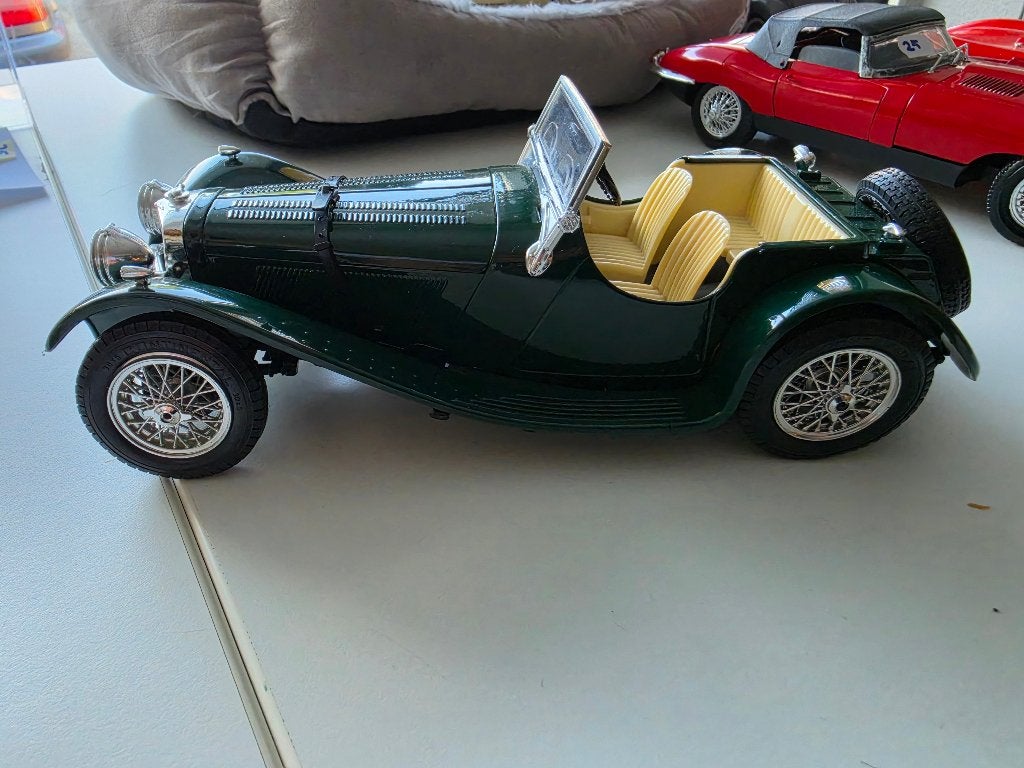 Jaguar SS 100 1/18, Ophalen of Verzenden, Gebruikt, Auto, Bburago