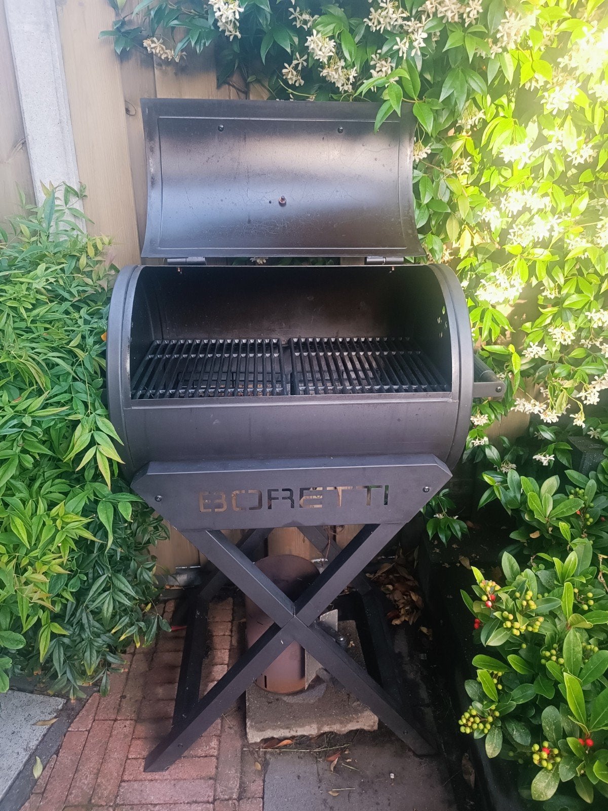 Boretti houtskool BBQ met Boretti BBQ-gereedschap, Tuin en Terras, Ophalen of Verzenden