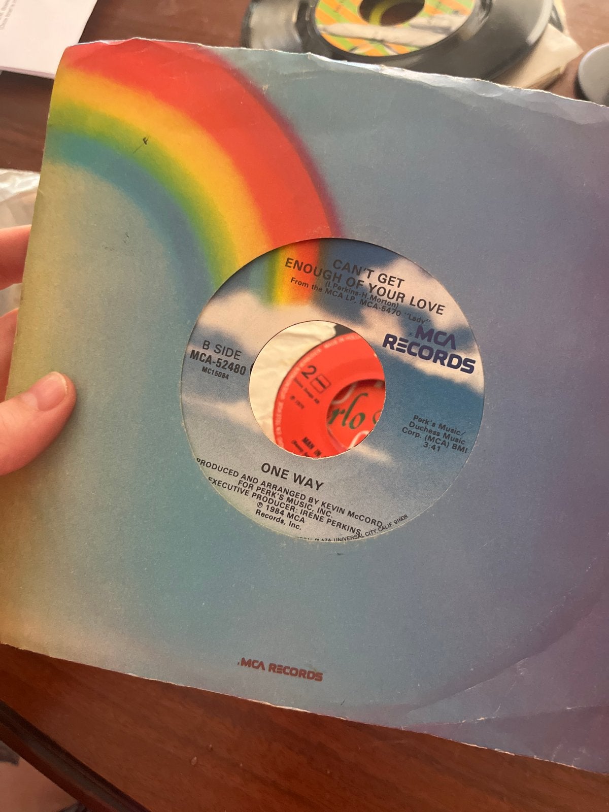 One Way - Lesley - Don't Stop / Can't Get Enough Of Your Lov, Gebruikt, 7 inch, Ophalen of Verzenden, Pop
