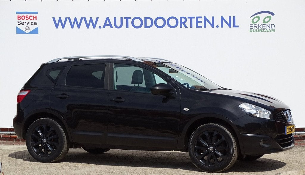 Nissan Qashqai 2.0 Tekna|Pano|Keyless|Trekhaak|Camera|Leder, Auto's, Nissan, Euro 5, Gebruikt, Zwart, 4 cilinders