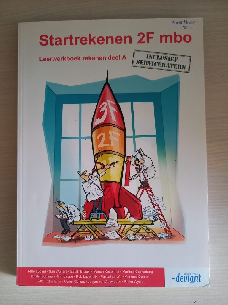 Startrekenen 2F MBO leerwerkboek deel A + B, Boeken, Gelezen, Uitgever Deviant, Ophalen of Verzenden, MBO
