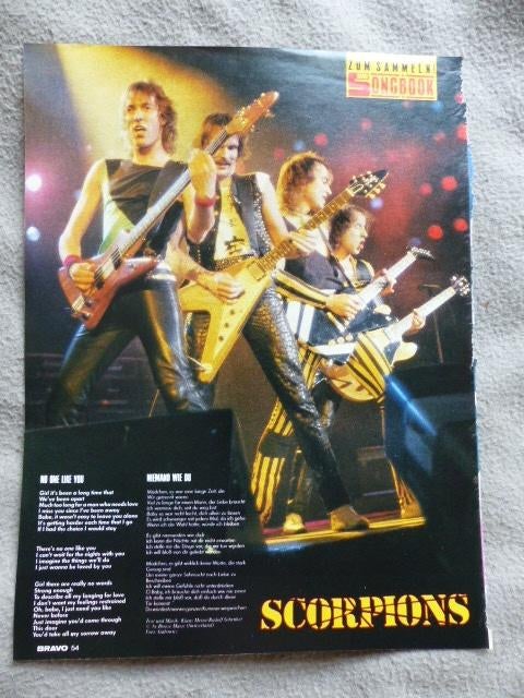 Scorpions jaren 80, Verzamelen, Muziek, Artiesten en Beroemdheden, Ophalen of Verzenden, Gebruikt, Boek, Tijdschrift of Artikel