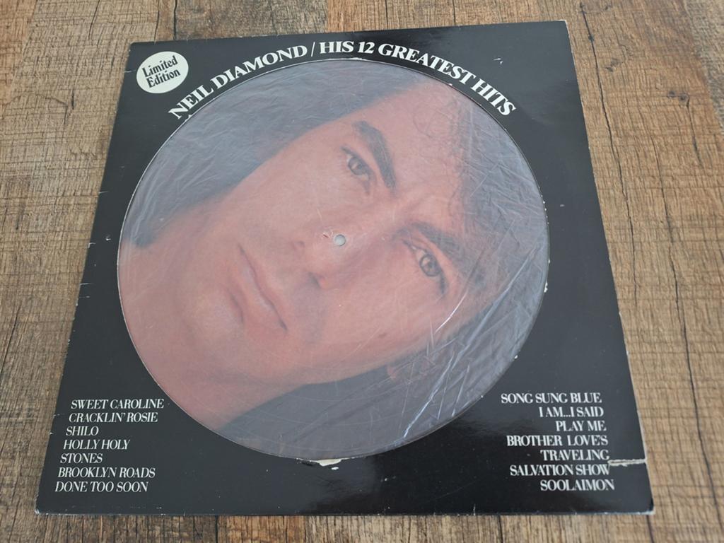 Neil diamond hus 12 greatest hits picture lp, Ophalen of Verzenden, Gebruikt, 12 inch
