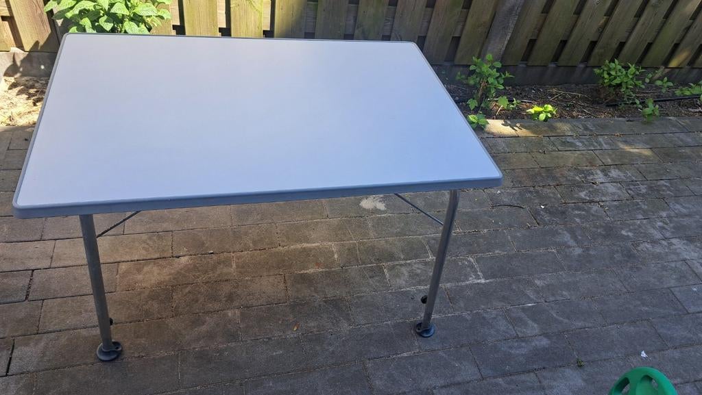 Stevige in hoogte verstelbare campeertafel 100x67cm, Ophalen of Verzenden