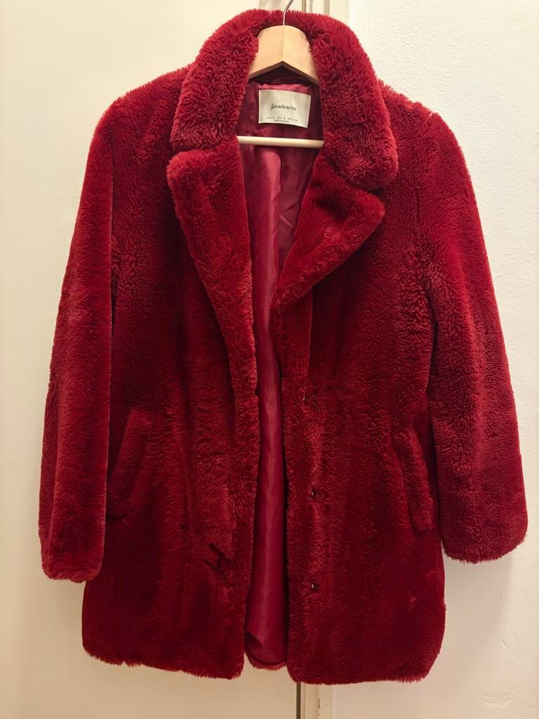 Stradivarius burgundy Jasje - Maat S, Ophalen, Zo goed als nieuw, Maat 36 (S), Rood