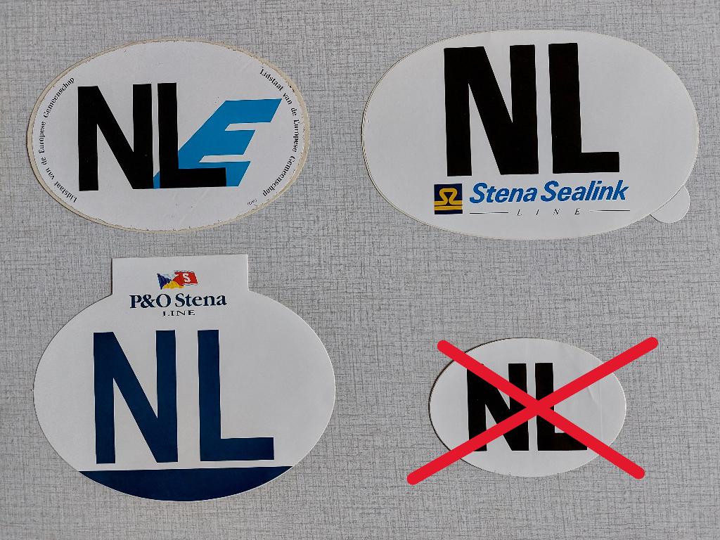 3 oude NL stickers Stena Sealink, P&O Line europese, Verzamelen, Stickers, Zo goed als nieuw, Auto of Motor, Ophalen of Verzenden