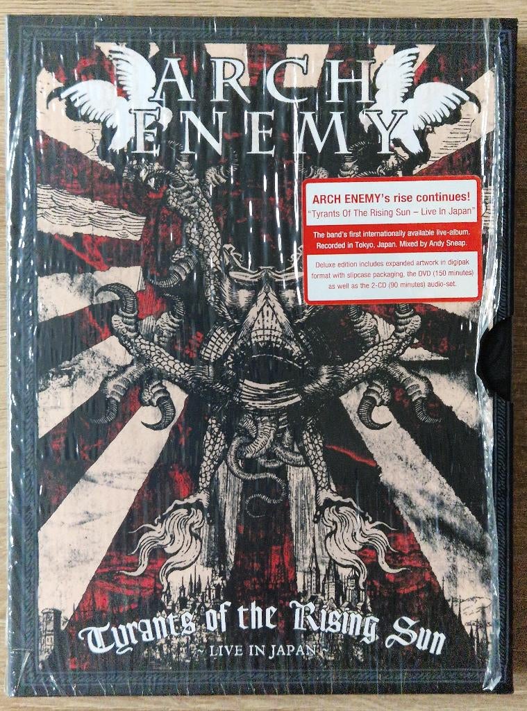 Arch Enemy – Tyrants Of The Rising Sun - Live  Japan 2CD/DVD, Ophalen of Verzenden, Zo goed als nieuw, Boxset