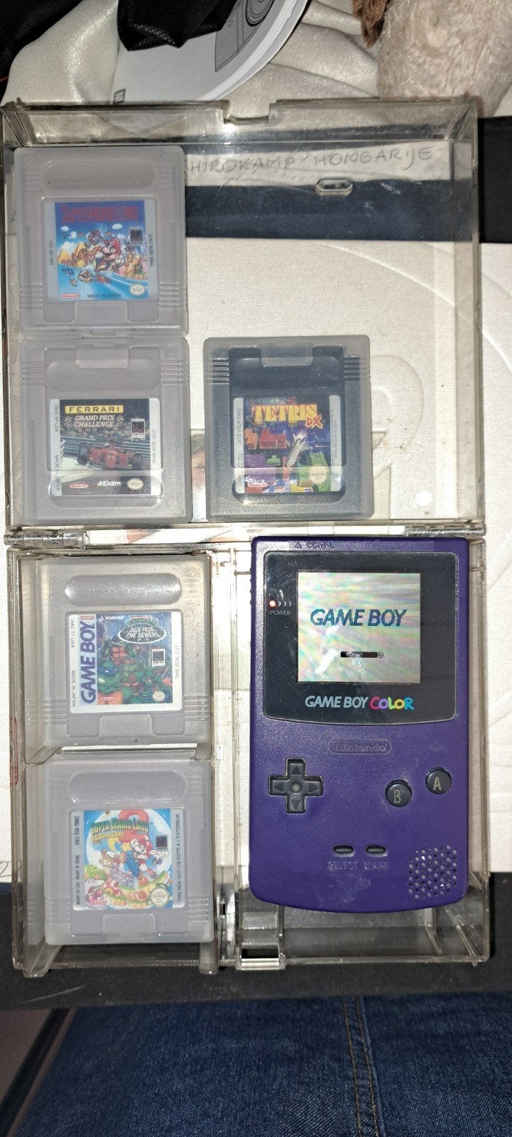 Game Boy Color - Paars (Console met spellen), 1 speler, Ophalen, Gebruikt, Vanaf 3 jaar