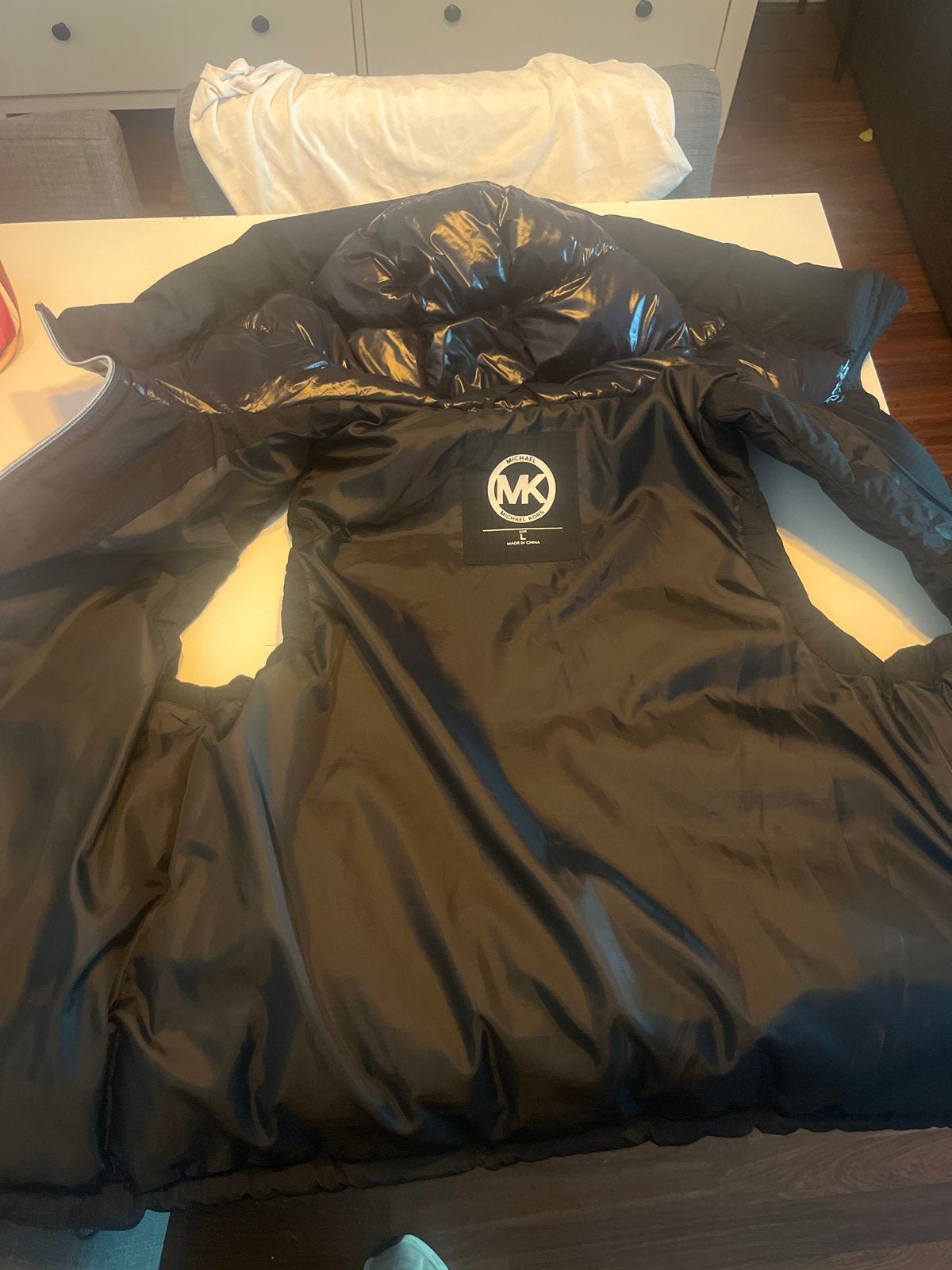 Michael Kors Zwarte Puffer Jas - Maat M, Ophalen of Verzenden, Zo goed als nieuw, Maat 38/40 (M), Zwart