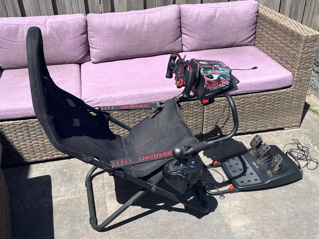 Playseat Challenge + Logitech G29 set met Acelith F1 stuur, Spelcomputers en Games, Ophalen, Gebruikt, Playseat of Racestoel, PlayStation 4