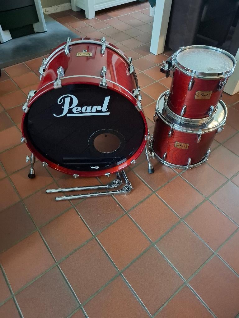Zeldzaam Pearl masters mahogany classic Ltdedition drumstel, Ophalen, Zo goed als nieuw, Drums of Percussie