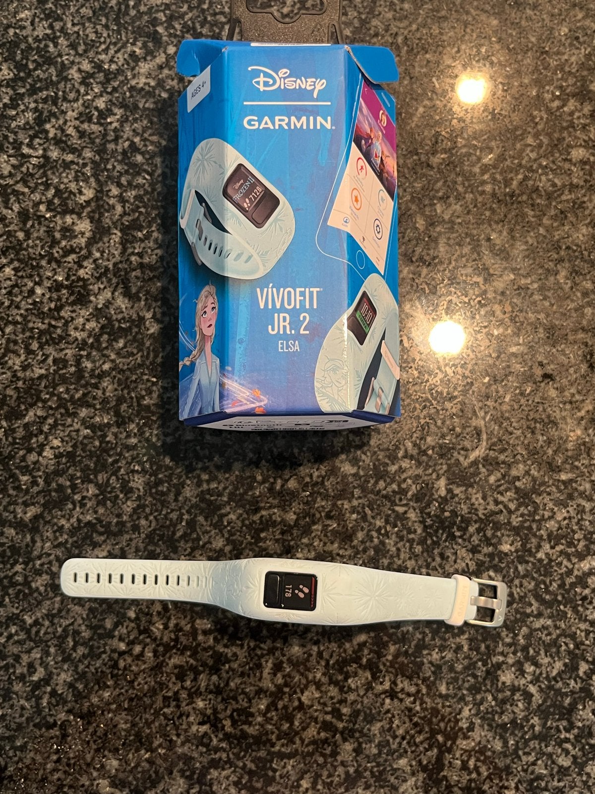 Garmin vívofit jr. 2 Disney Elsa – Excellent Condition, Ophalen of Verzenden, Zo goed als nieuw, Blauw, Android