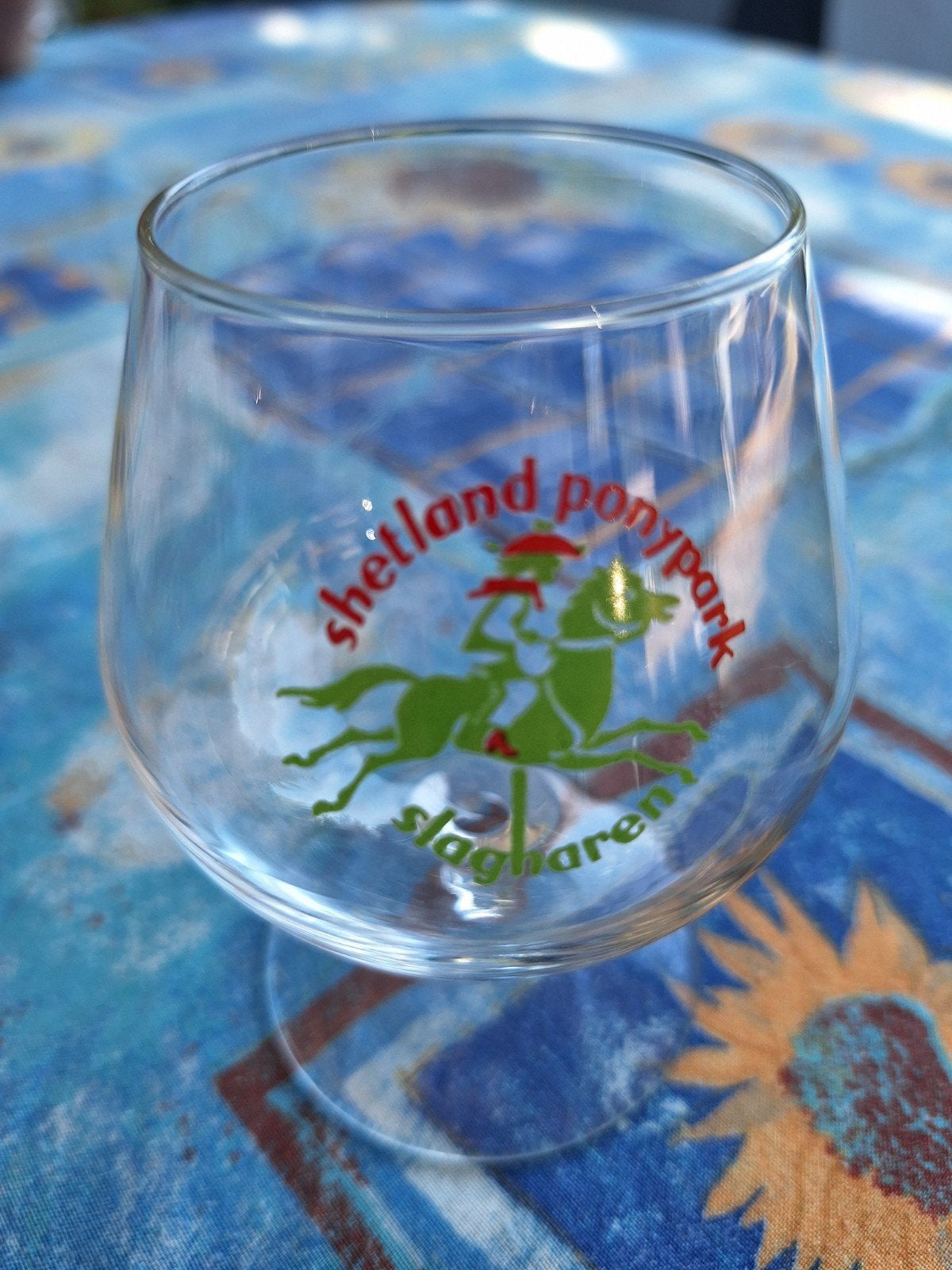 Oud Likeurglas Shetland Ponypark Slagharen., Verzamelen, Glas en Borrelglaasjes, Ophalen of Verzenden, Zo goed als nieuw, Overige typen