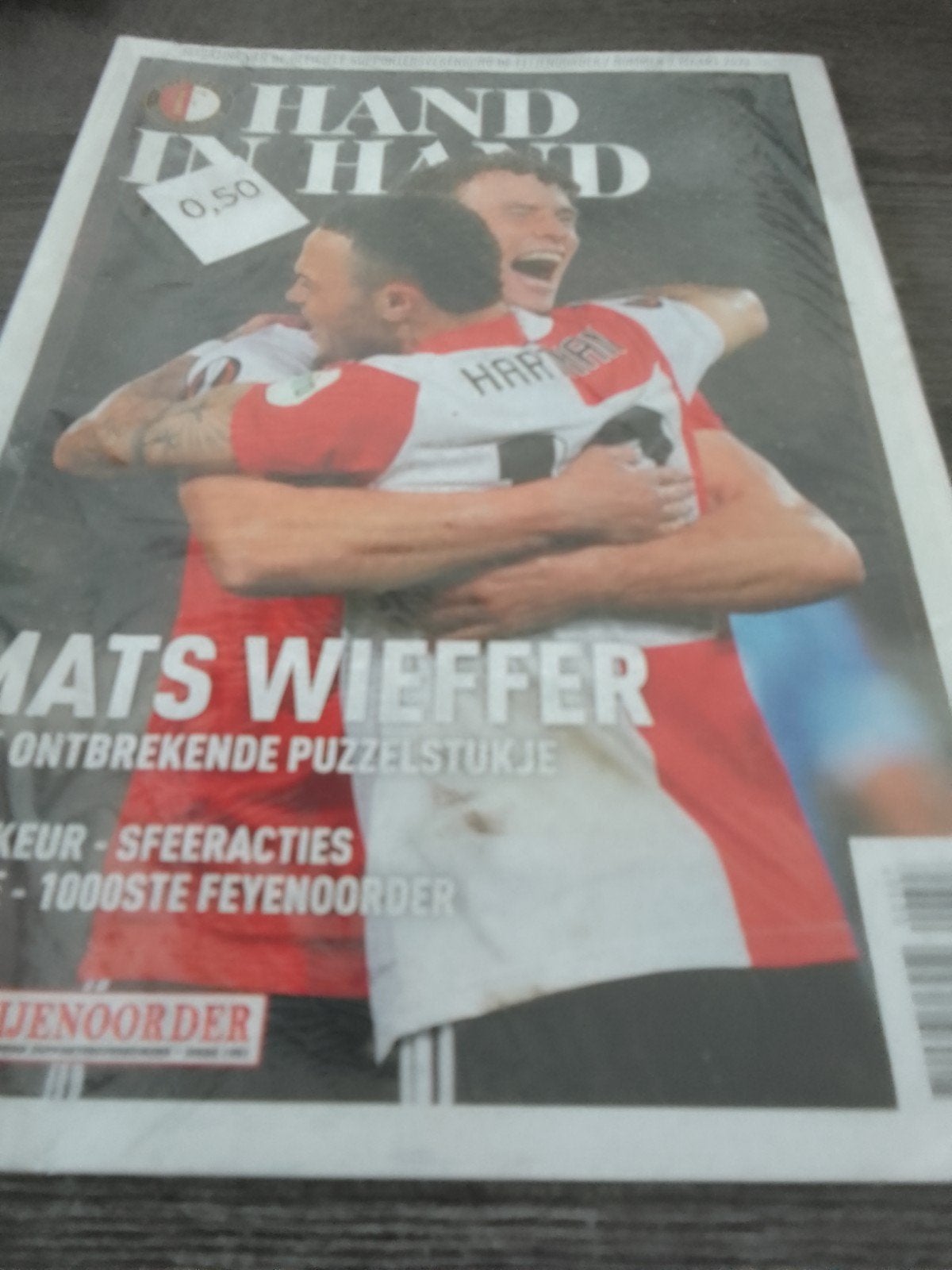 Hand in Hand magazine - Mats Wieffer Feyenoord, Ophalen, Gelezen, Sport en Vrije tijd