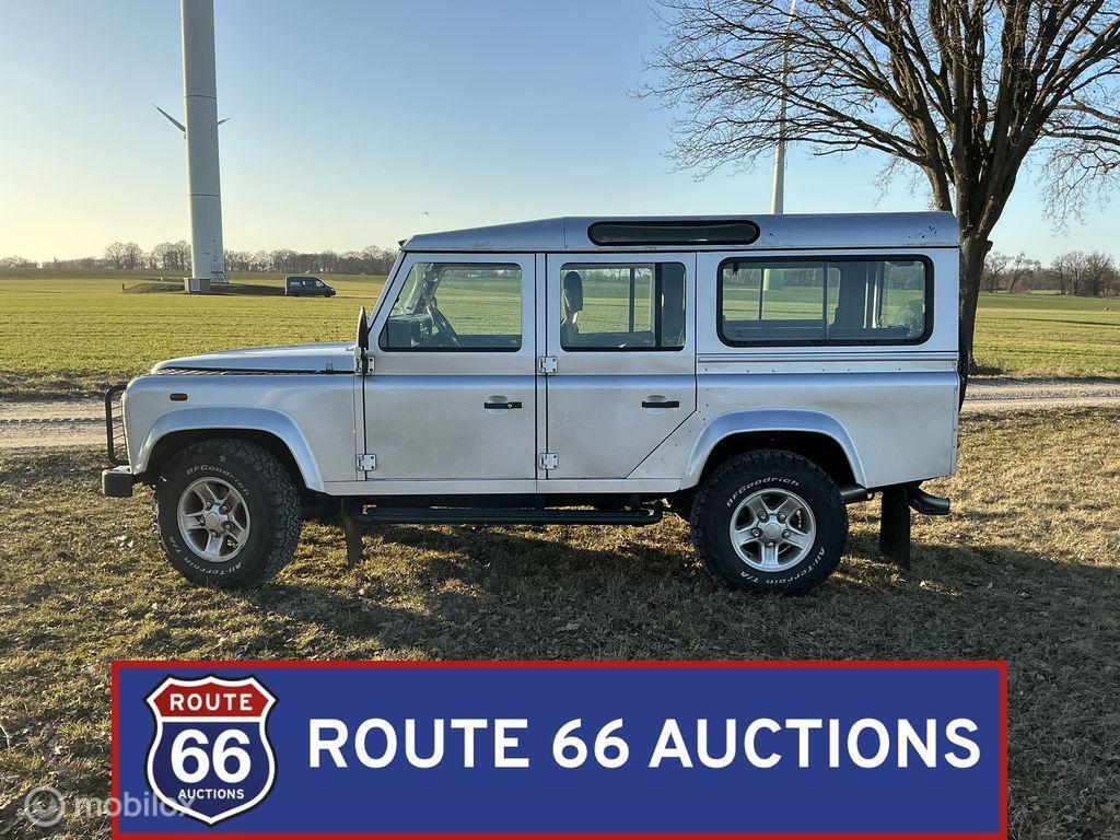 Land Rover Defender 110 TD5 | 2002 | Route 66 Auctions, Auto's, Gebruikt, Overige carrosserieën, Zwart, Handgeschakeld