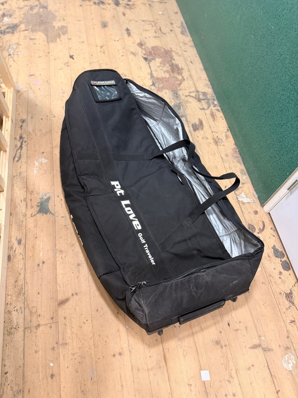 Kite boardbag met wieltjes - Pit Love Golf Traveler, Ophalen, 30 cm of meer, Gebruikt, Zwart