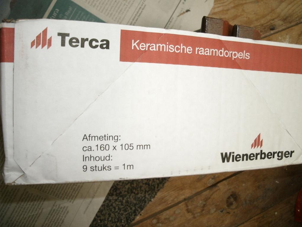 4x keramische raamdorpels (Wienerberger), Doe-het-zelf en Verbouw, Metselstenen, Ophalen, Nieuw, Bakstenen