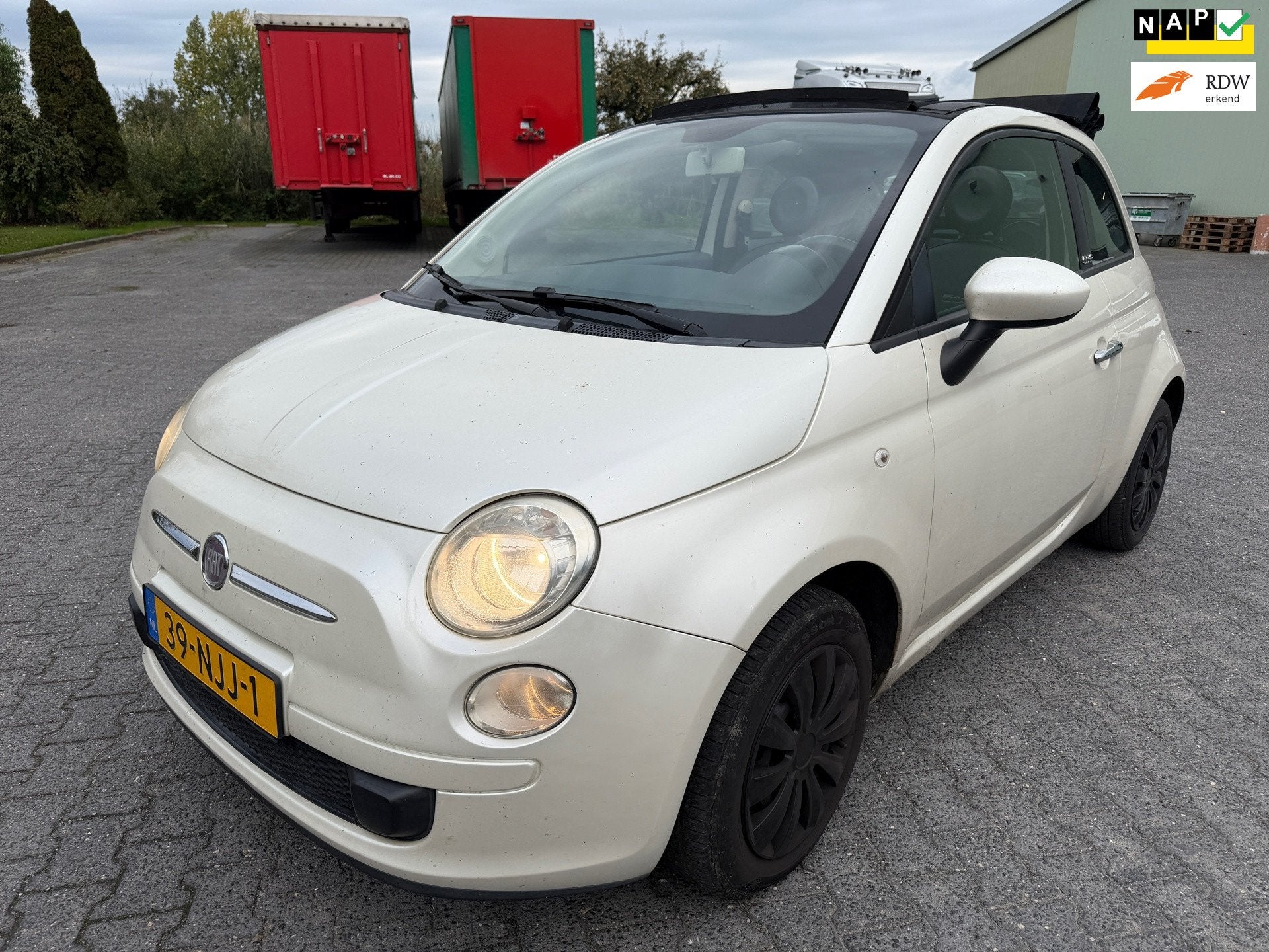 Fiat 500 C 1.2 Pop, Auto's, Euro 5, Gebruikt, Cabriolet, Origineel Nederlands