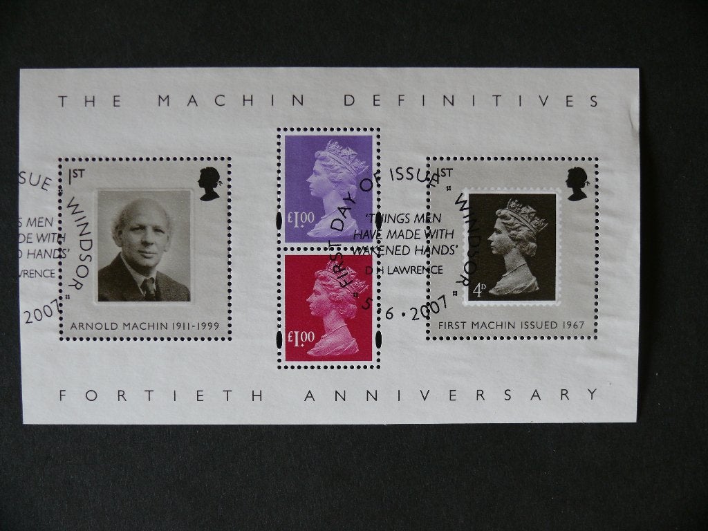 UK / Engeland 2007 Arnold Machin Blok, Ophalen of Verzenden, Gestempeld