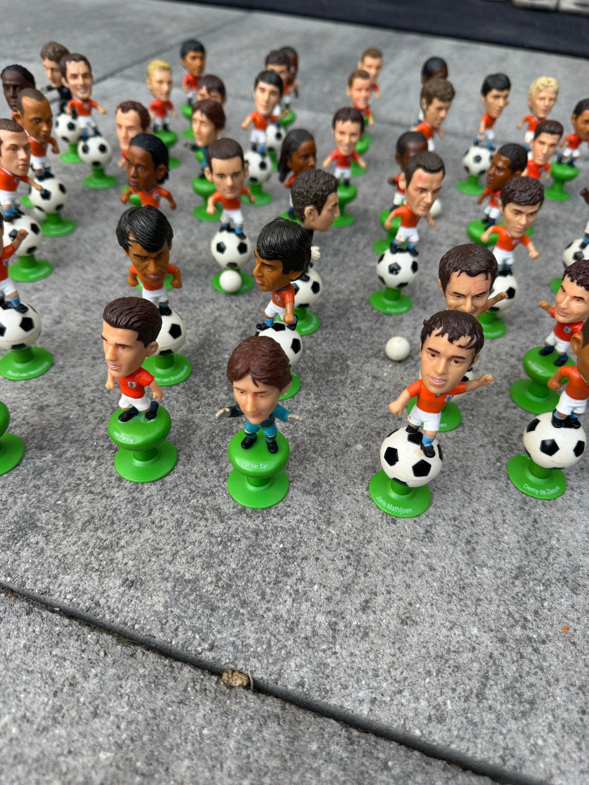 Grote collectie voetbalpoppetjes - Oranje spelers, Ophalen of Verzenden, Gebruikt, Overige binnenlandse clubs, Beeldje of Poppetje
