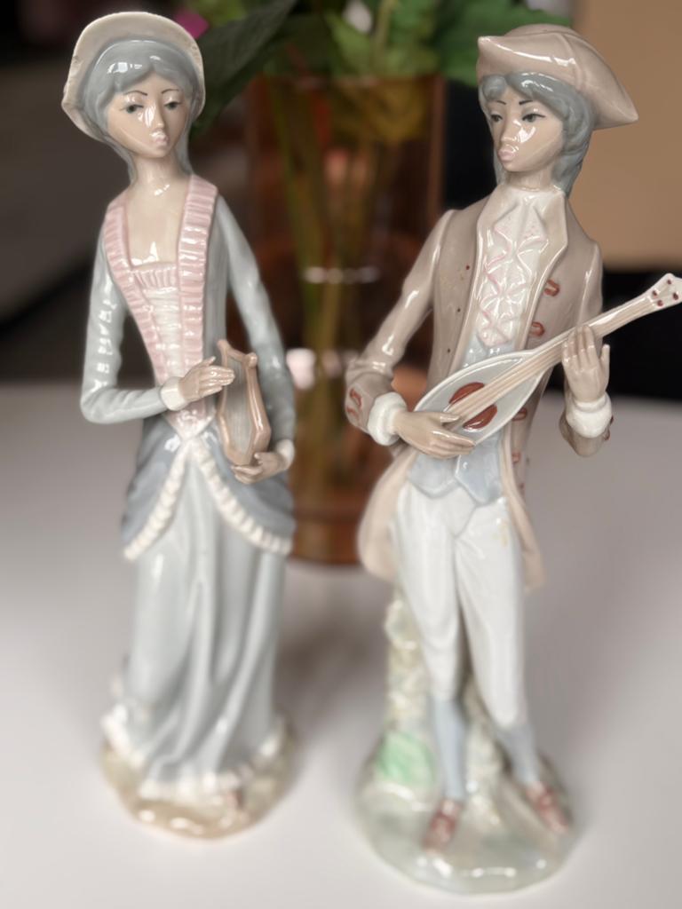 Vintage porseleinen man en vrouw, Antiek en Kunst, Ophalen of Verzenden