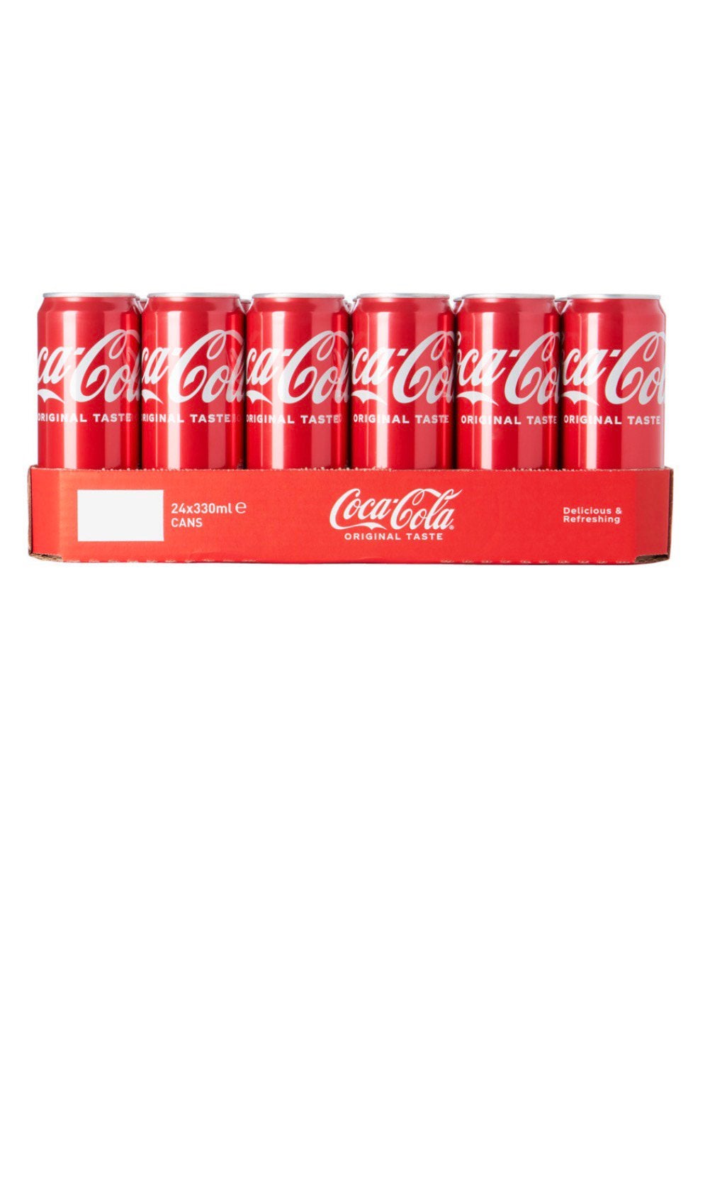 Tray 24 blikjes cola, Ophalen