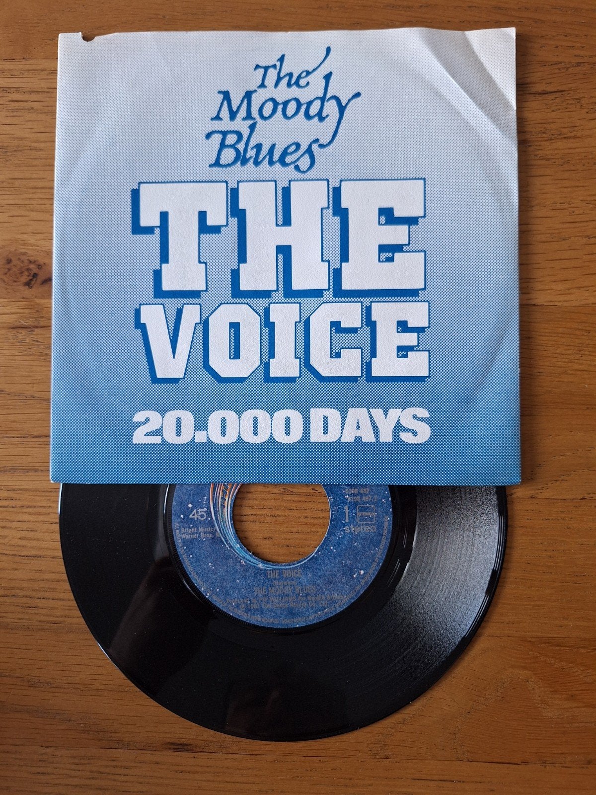 The Moody Blues - The Voice / 20.000 Days (Single), Ophalen of Verzenden, Gebruikt, 7 inch, Single