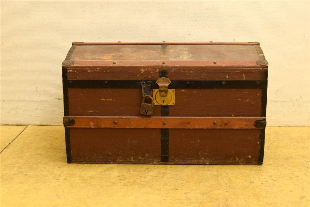Houten kist 44212, Huis en Inrichting, Ophalen of Verzenden, Gebruikt, 50 tot 100 cm, Minder dan 50 cm