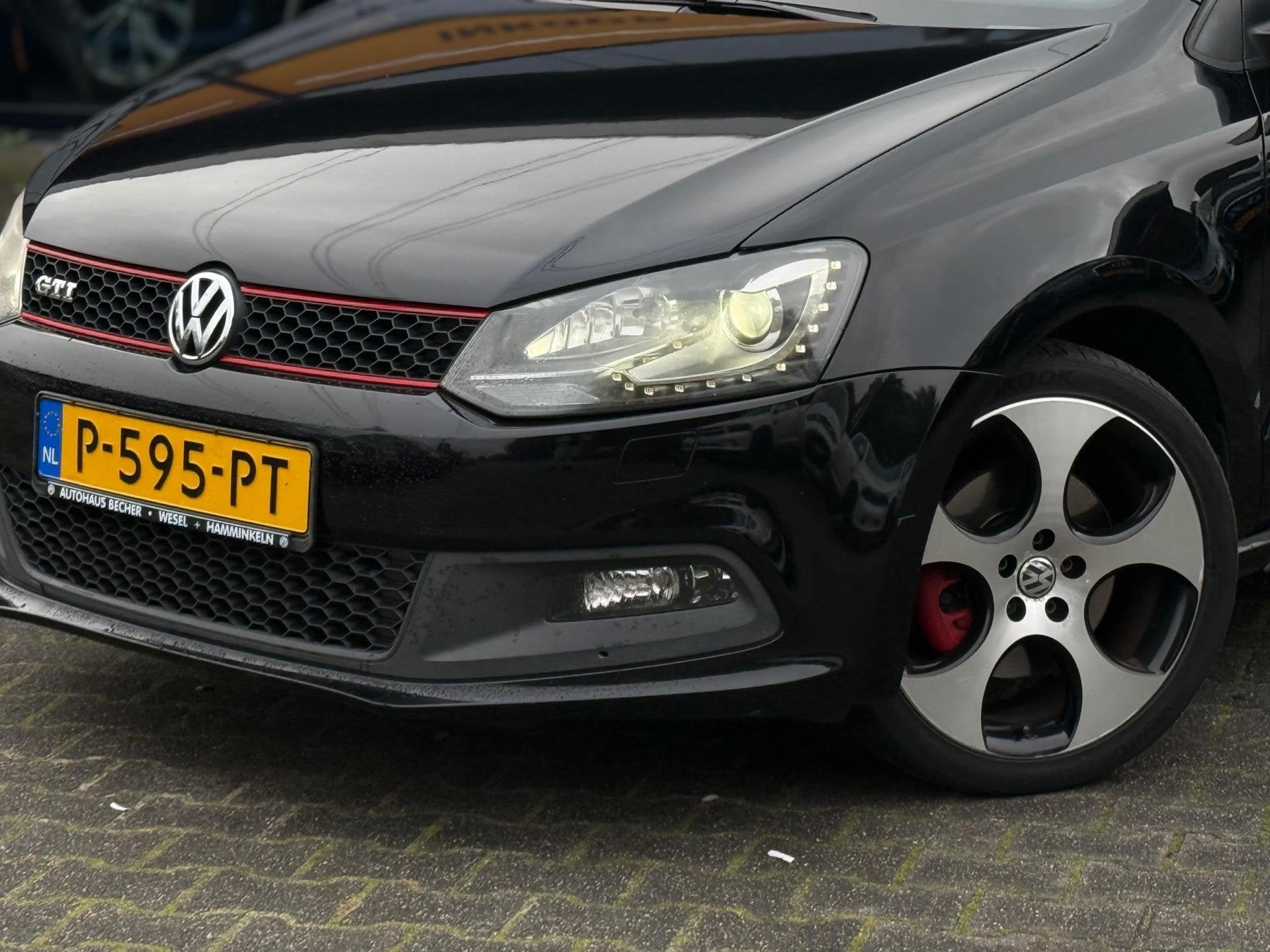 Volkswagen Polo 1.4 TSI GTI DSG/STLVRM/PDC/APK 10-3-2026/RIJ, Auto's, Euro 5, Stof, Zwart, 4 cilinders