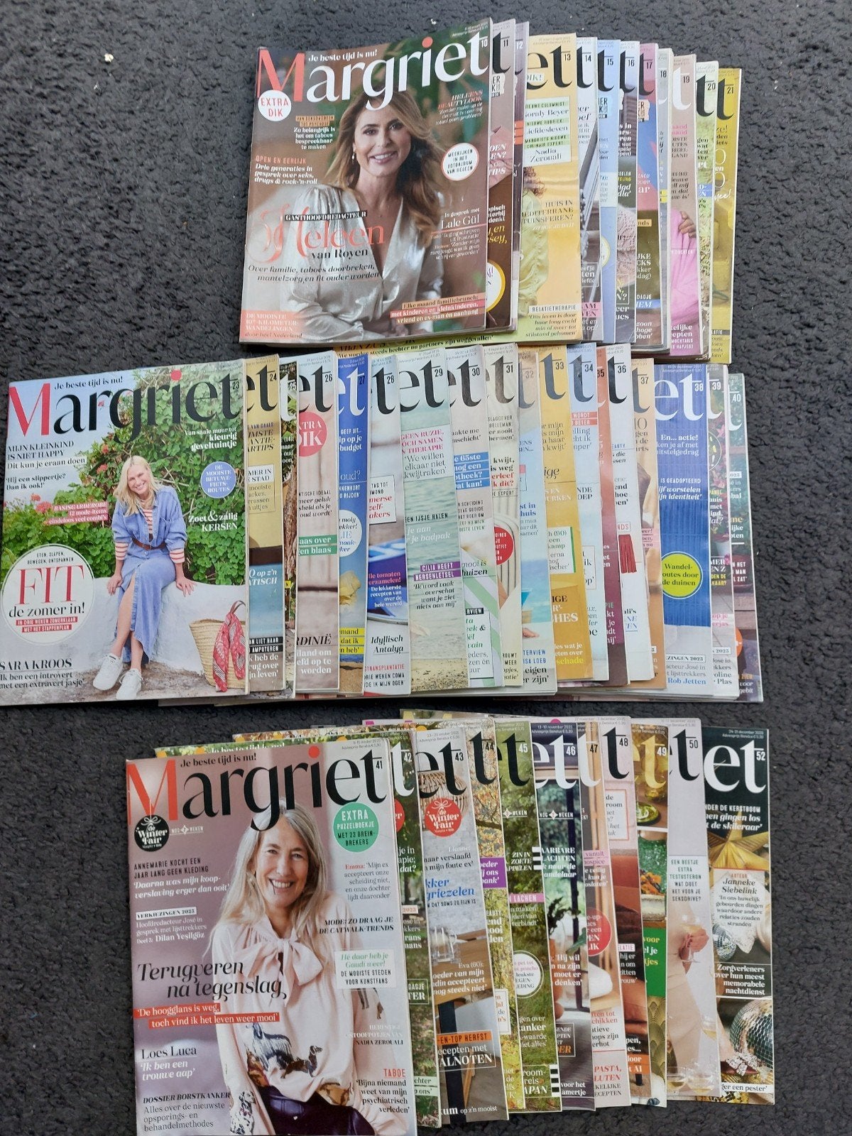 Margriet tijdschriften -  jaargang 2025 (excl. nr 22), Ophalen of Verzenden, Gelezen, Damesbladen