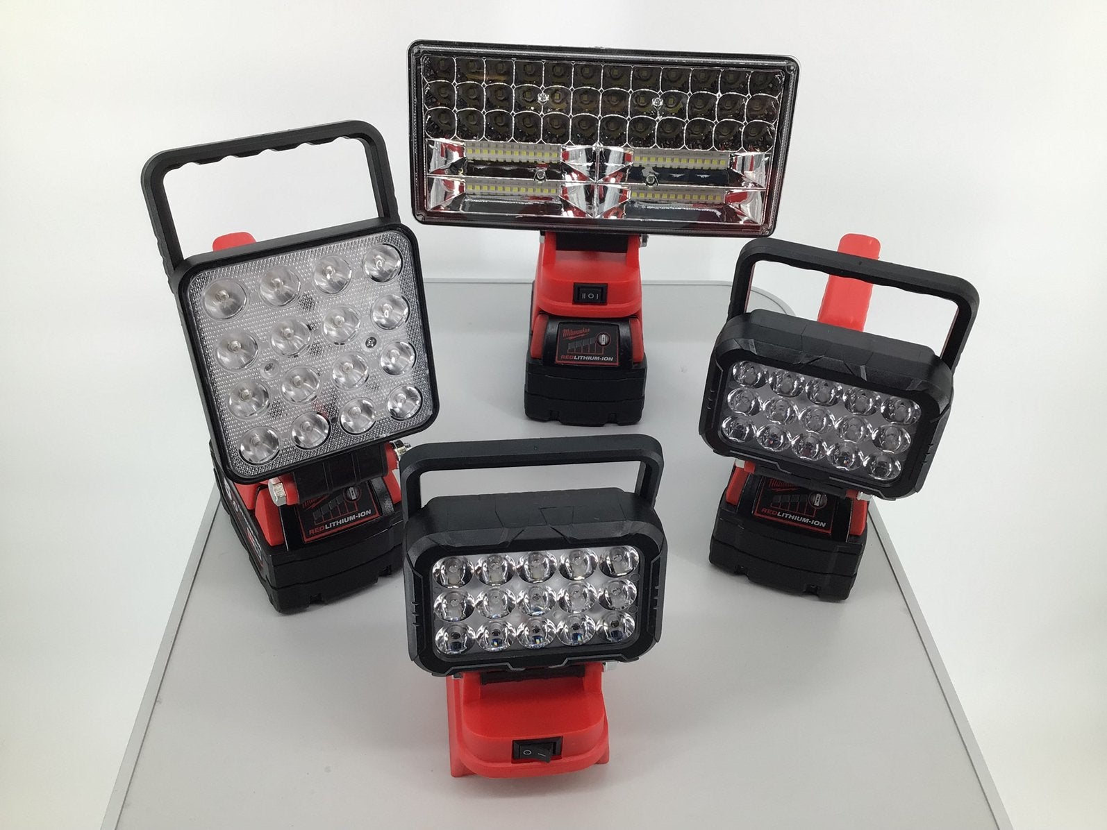Bouwlampen, Werklampen.Nieuw.Milwaukee18v.Vanaf: € 12,00., Ophalen of Verzenden, Nieuw, Minder dan 50 watt, Lamp