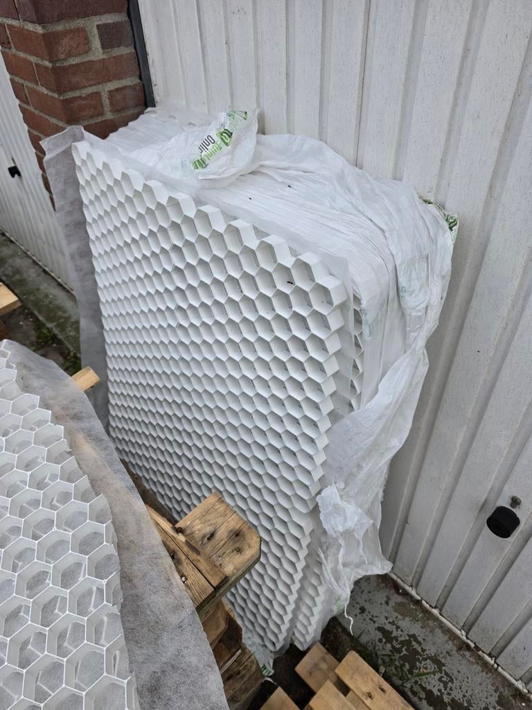 Grindmatten Wit 120x80x3 cm - 8 stuks, Tuin en Terras, Ophalen, Nieuw
