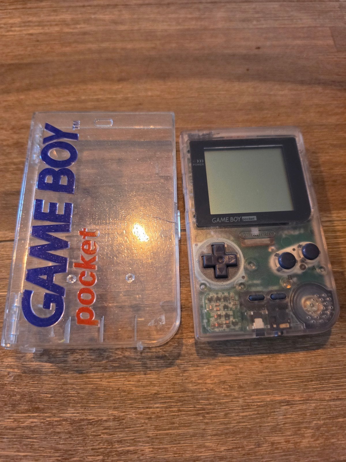Game Boy Pocket Transparant Mist + Hardcase, Ophalen of Verzenden, Gebruikt, Game Boy Pocket, Met beschermhoes of tas