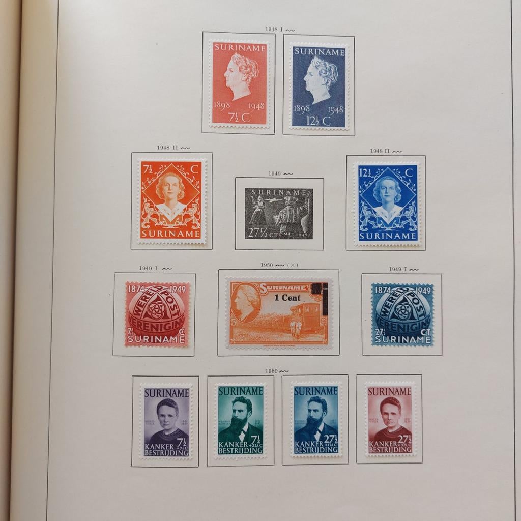 Nederland Overzee: Verzameling Suriname en Nieuw-Guinea, Postzegels en Munten, Postzegels | Volle albums en Verzamelingen, Ophalen of Verzenden