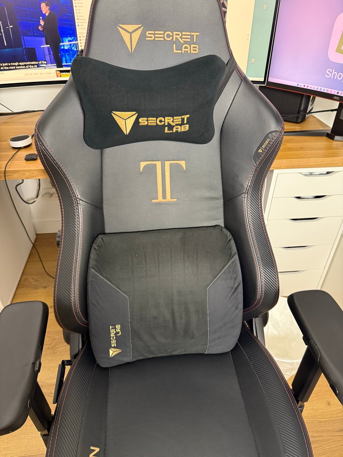 Secretlab TITAN Gaming Bureaustoel - Zo goed als nieuw, Zwart, Ophalen of Verzenden, Bureaustoel, Titan