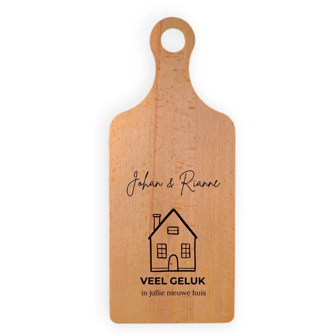 Housewarming Borrelplank | Gegraveerd en Gepersonaliseerd, Ophalen of Verzenden, Nieuw
