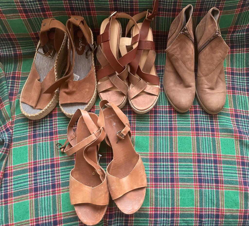 Sleehak sandalen maat 42, Kleding | Dames, Schoenen, Ophalen of Verzenden, Zo goed als nieuw, Sandalen of Muiltjes