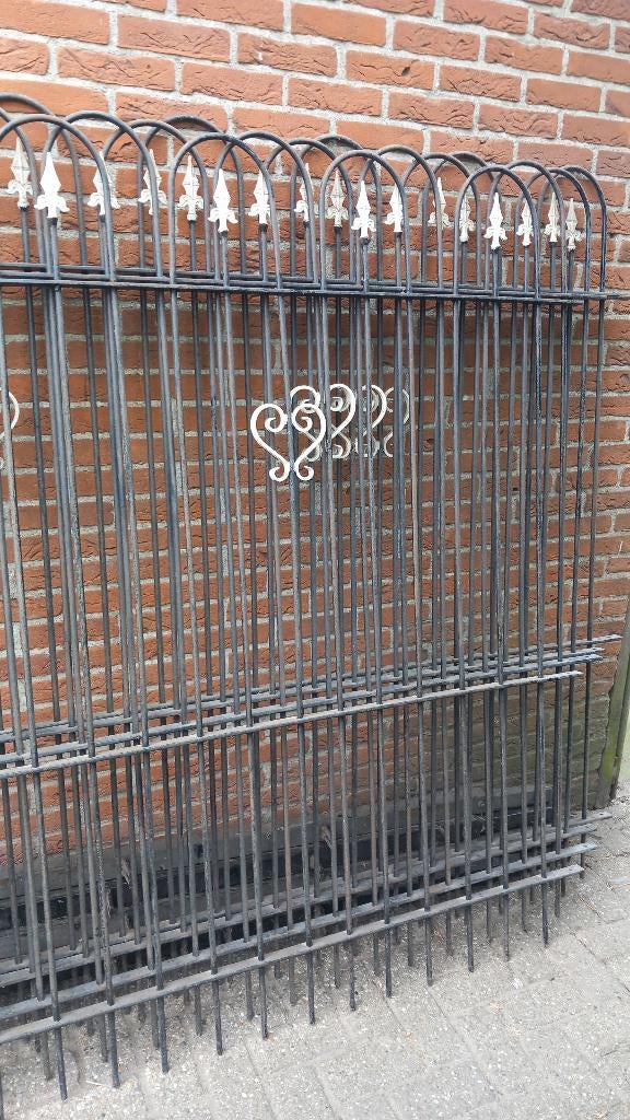 smeedijzeren hekwerk, Tuin en Terras, Ophalen, Gebruikt, IJzer, Sierhekwerk