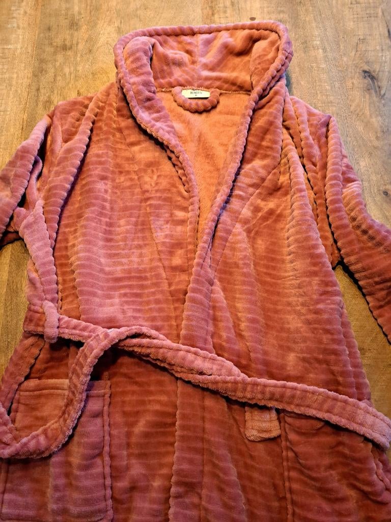 Badjas oud rose, Ophalen of Verzenden, Zo goed als nieuw, Maat 38/40 (M)