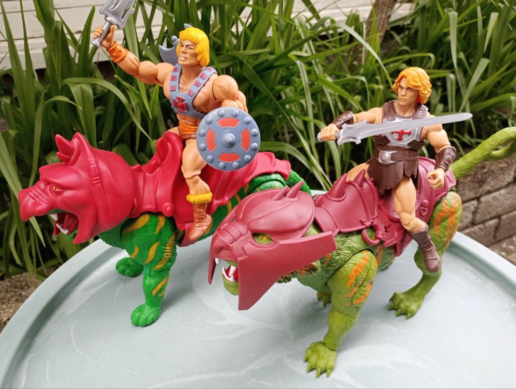 Masters of the universe He-Man Battlecat Movie en Origins, Ophalen of Verzenden, Zo goed als nieuw