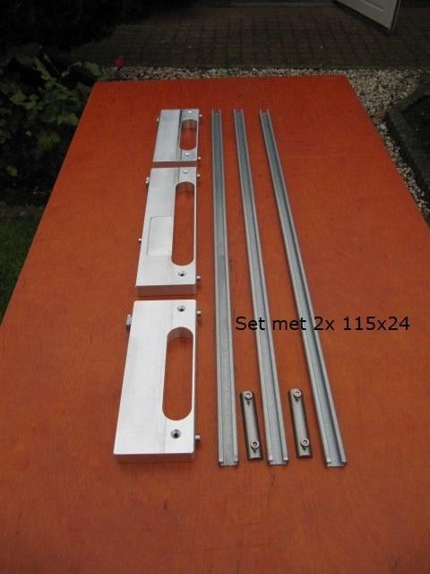 Set alu freesmallen GU en Ivana sluitkommen + rail, Doe-het-zelf en Verbouw, Gereedschap | Handgereedschap, Ophalen of Verzenden