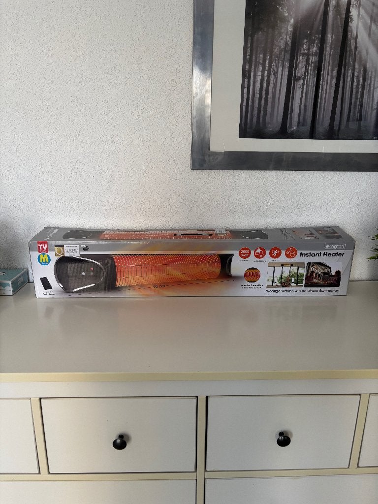 Infrarood Terrasverwarmer 2000w, Tuin en Terras, Ophalen of Verzenden, Nieuw, Elektrisch, Wand