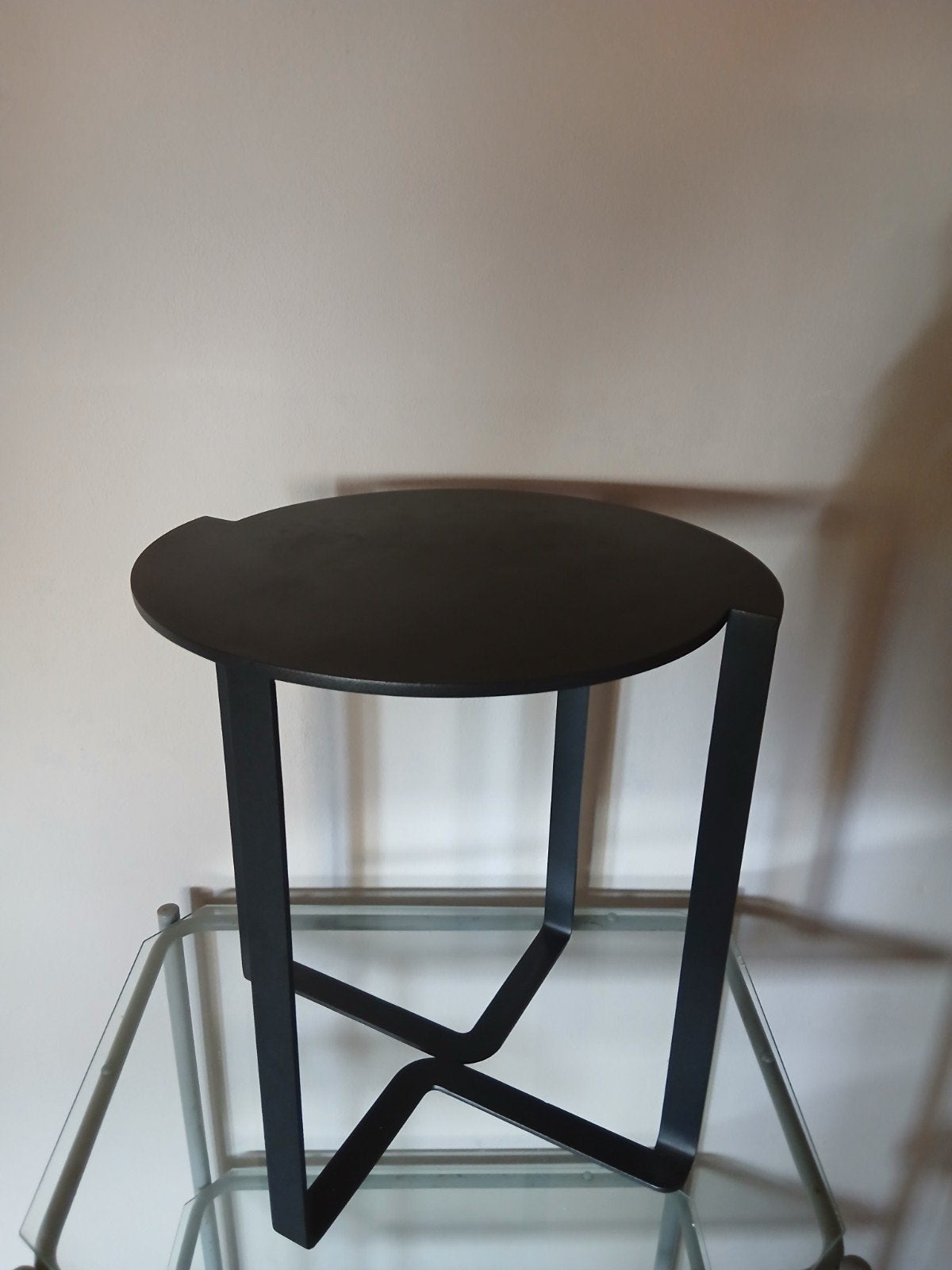 Bert Plantagie Bonnie Bijzettafel, Huis en Inrichting, Bert Plantagie Bijzettafel Bonnie, Gebruikt, Metaal of Aluminium, Rond