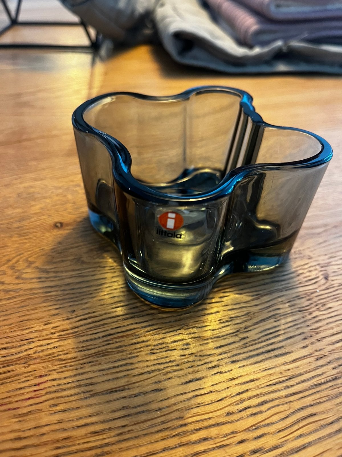 Iittala Alvar Aalto waxinelichthouder 55 mm grijs – in doos, Ophalen