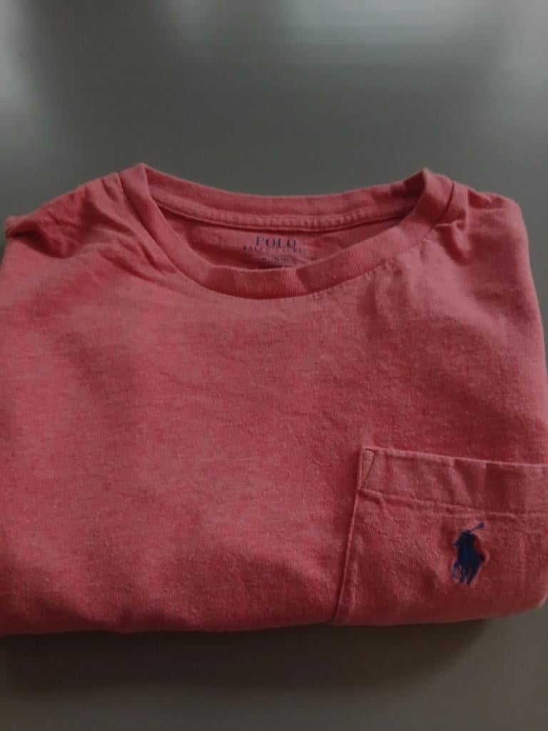 Ralph Lauren Polo Shirt Maat M Licht Rood met Borstzakje, Maat 48/50 (M), Ralph Lauren, Ophalen of Verzenden, Gedragen