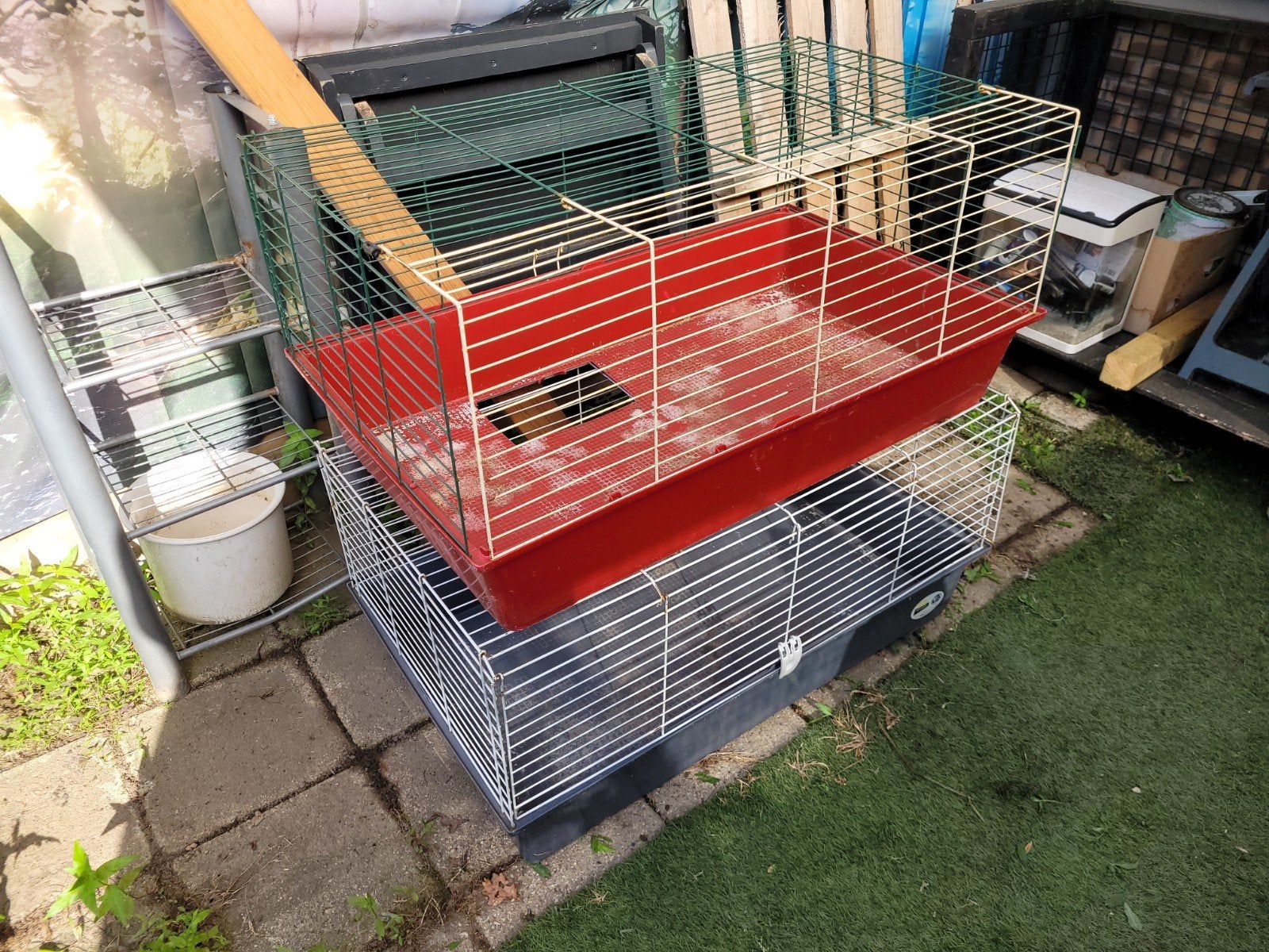 Zelfgemaakte flat cavia of klein konijntje., Dieren en Toebehoren, Knaagdieren en Konijnen | Hokken en Kooien, Ophalen, Gebruikt
